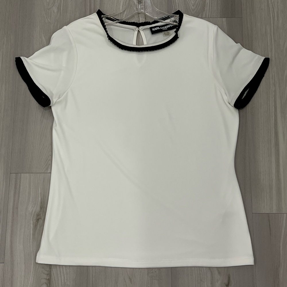 KARL LAGERFELD PARIS white tee